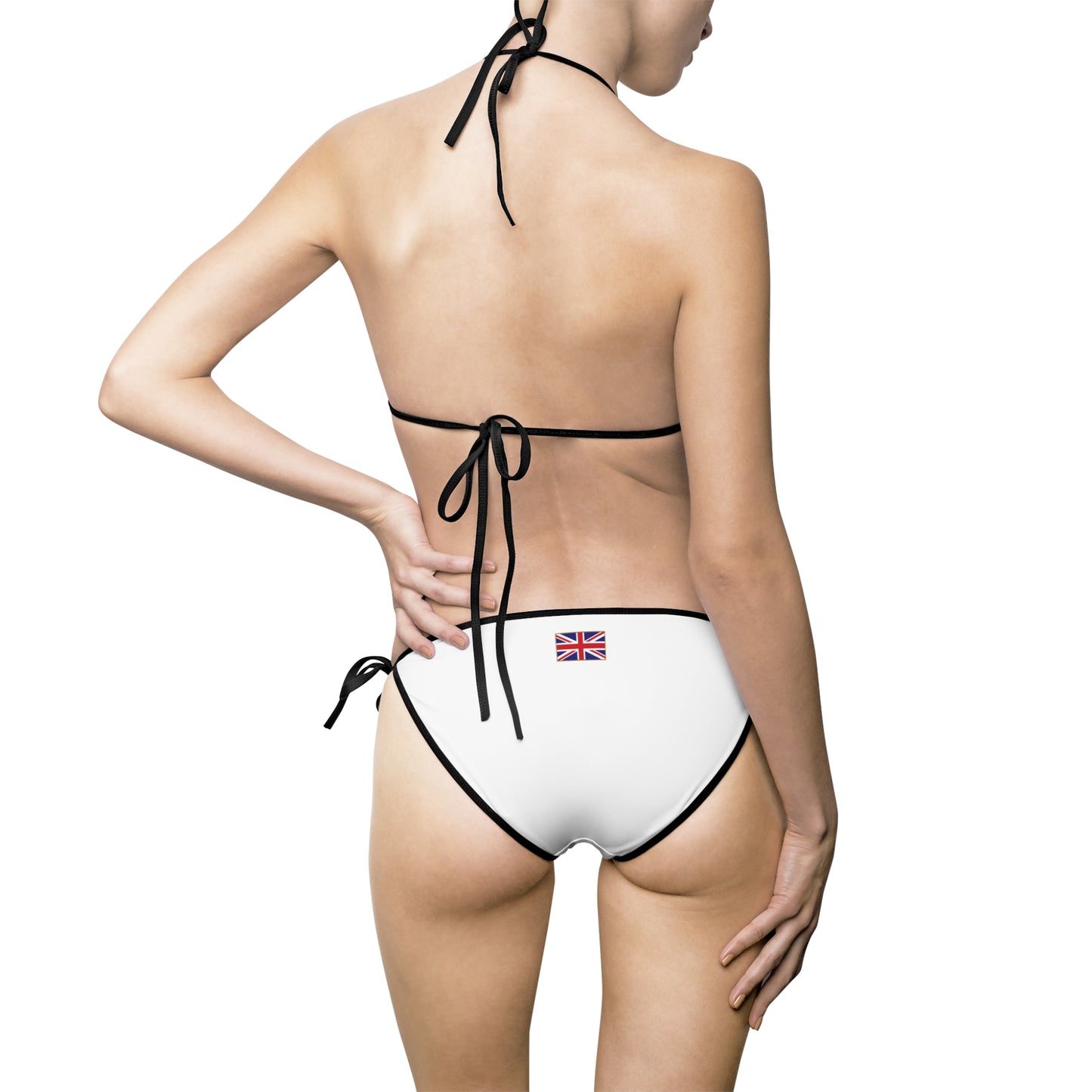 White Triangle Bikini — Classic Tie-Side Women's Swimsuit