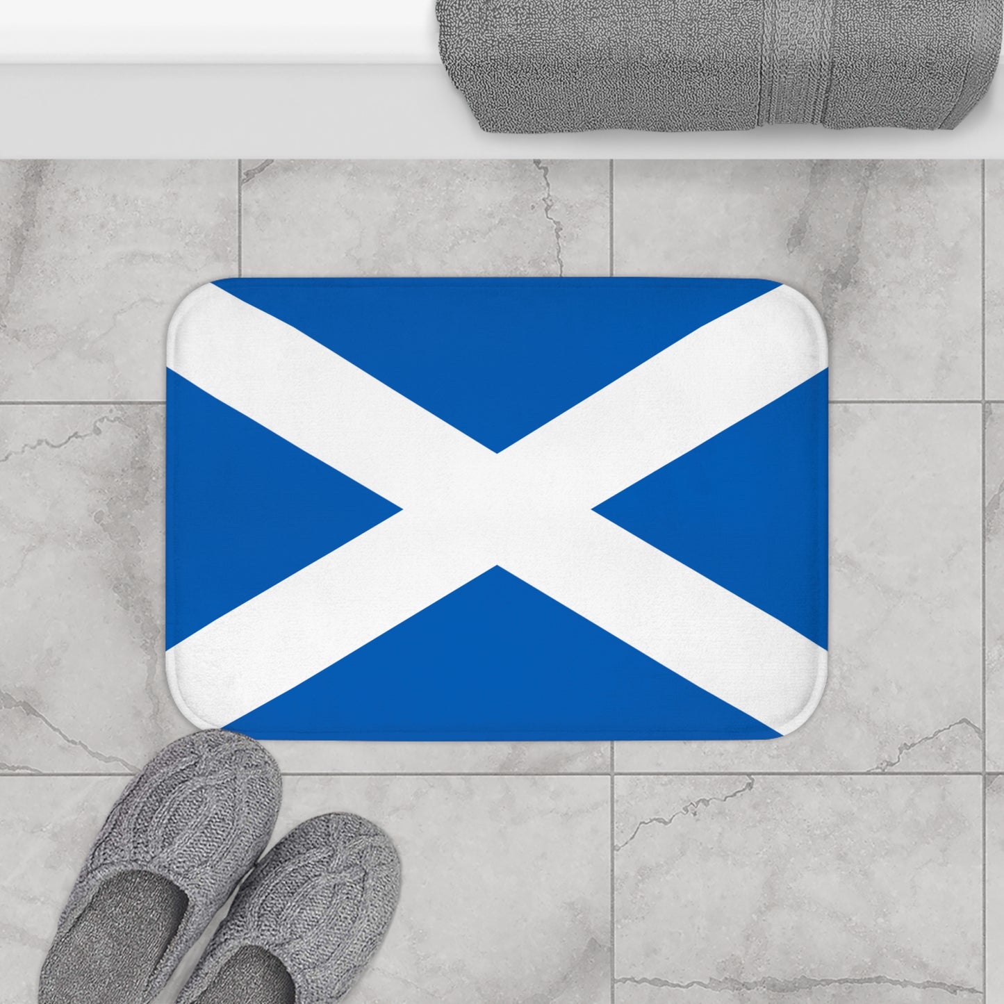 Scottish Flag Bath Mat