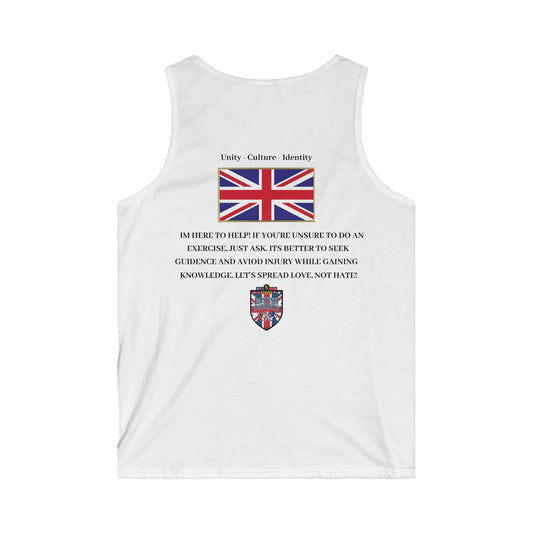 Union Jack Motivational Tank Top — "Unity Culture Identity"