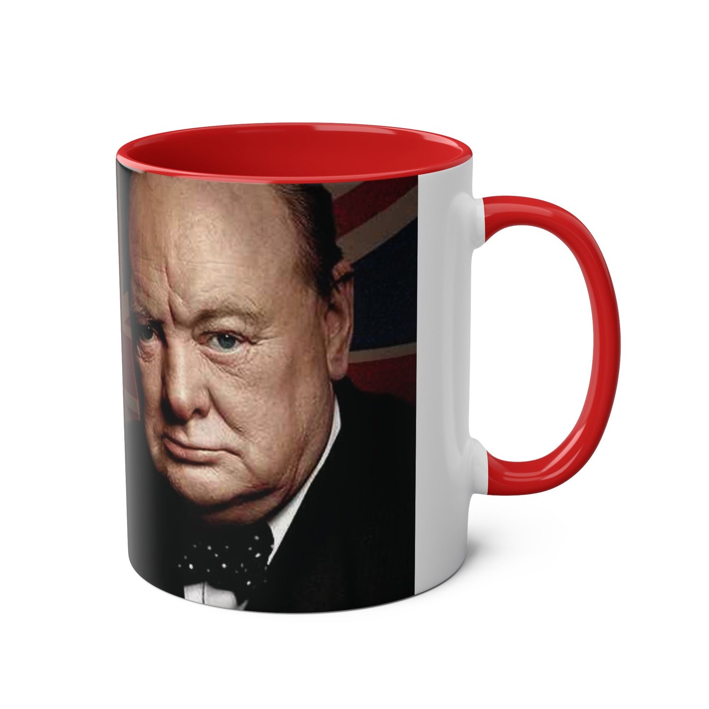 Union Jack Churchill Coffee Mug