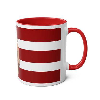 Santa Dad bod Behind Mug