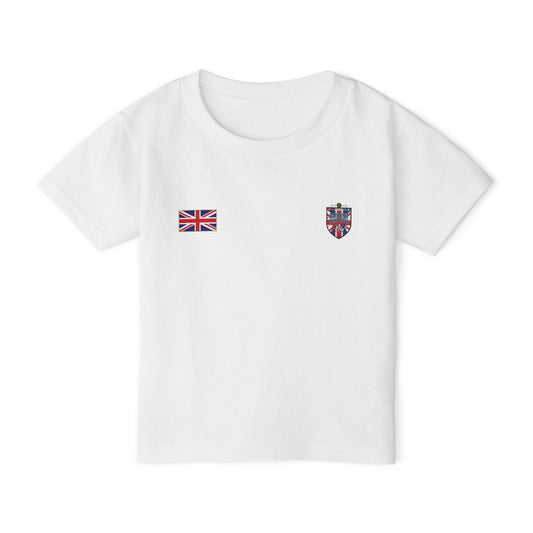 British Patriots Toddler T‑Shirt —  Flag & Crest Tee