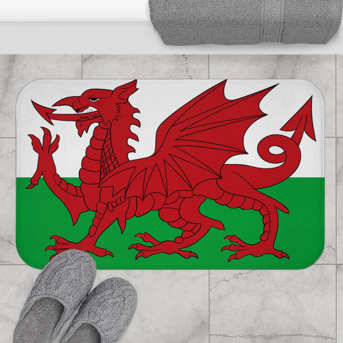 Welsh Flag Bath Mat