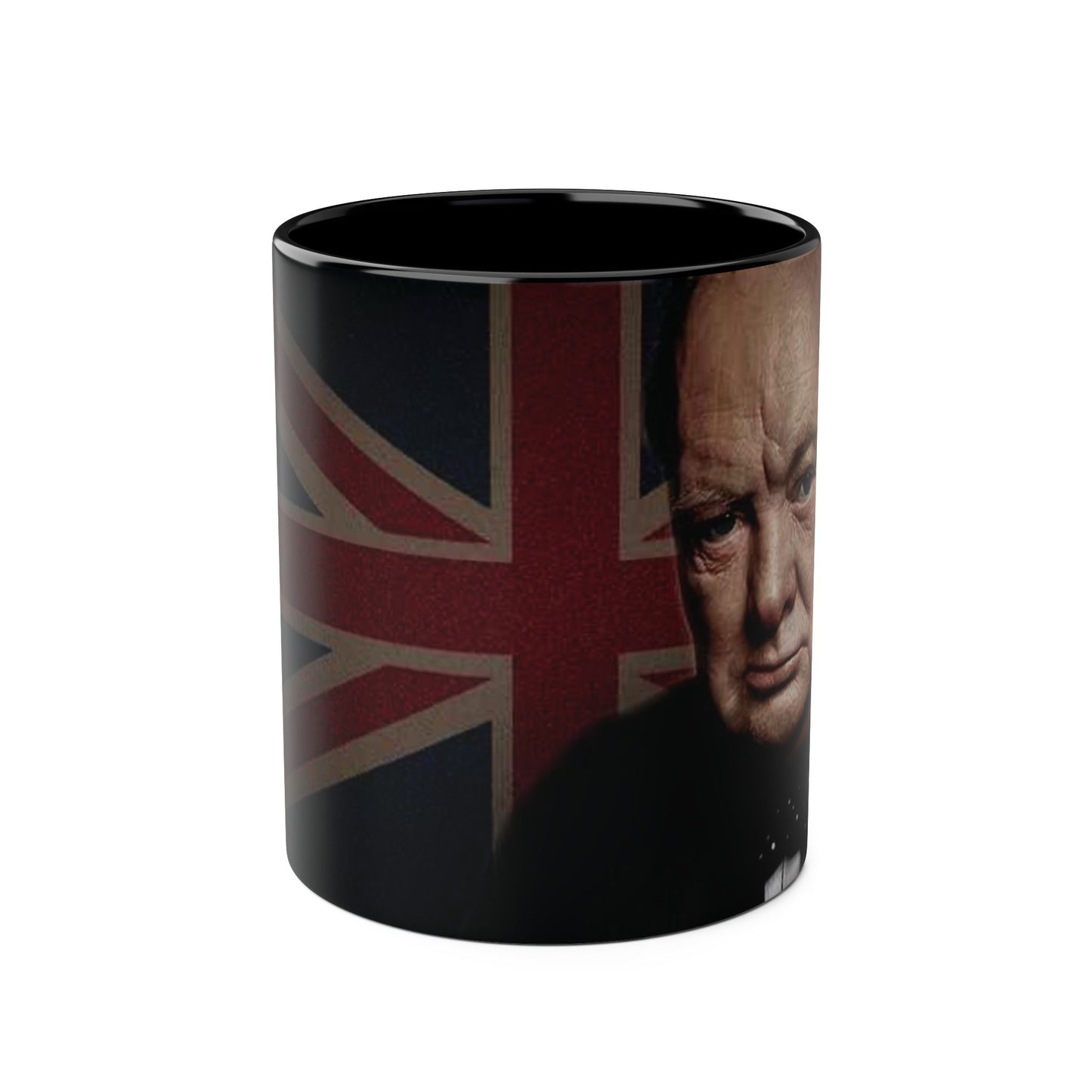 Union Jack Churchill Coffee Mug