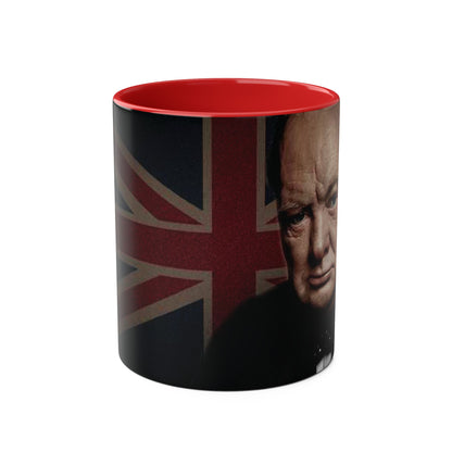 Union Jack Churchill Coffee Mug